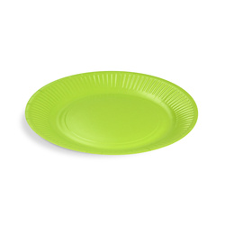 Runder Pappteller, grün, Durchmesser 23 cm, 10 Stück