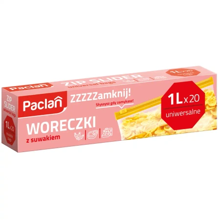 Paclan-Zip-Beutel, 1 l, 20 Stück