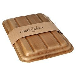 Tablett aus Palmblättern mit Deckel – Set 25,5 x 17,5 x 6,5 cm, 10 Stück