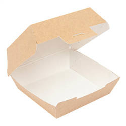 Thermobox für Burger, Größe „S“, 13 x 12,5 x 6,2 cm, 50 Stück