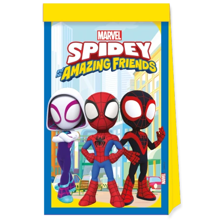 Papiertüten „Spidey“ 16 x 22 cm, 4 Stück