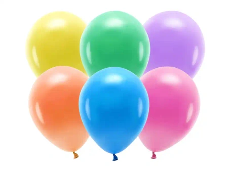 Kautschukballons, Eco, "Pastell", 30 cm, 100 Stück.