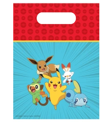 „Pokémon“-Plastiktüten, 17 x 23 cm, 6 Stück