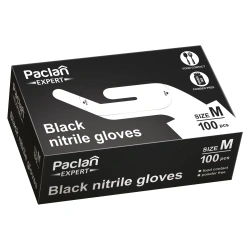 Nitrilhandschuhe, schwarz, Expert „M“, 100 Stück
