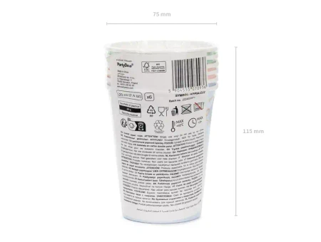Papierbecher der Feel Good-Serie, 180 ml, Durchmesser 72 mm, 50 Stück