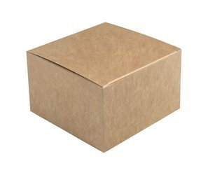 Burger-Box aus Kraftpapier, 11 x 11 x 7 cm, 100 Stück