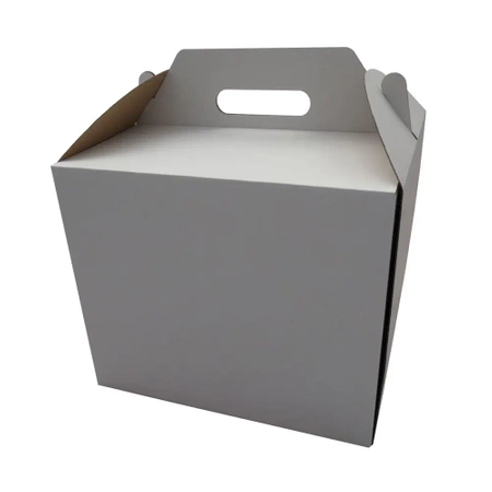 Konditoreibox mit Griff, 30 x 30 x 25 cm, 10 Stück