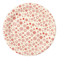 Runder Pappteller „Snowflakes“, 23 cm, 30 Stück