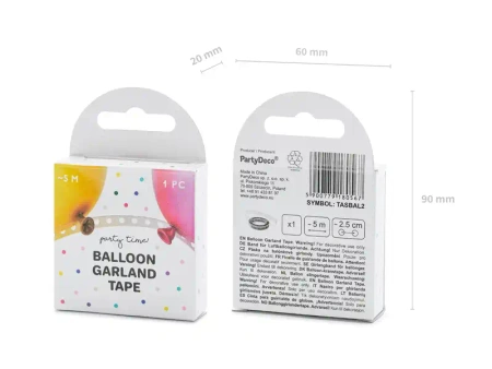 Band für Ballongirlanden, 5 m, 1 Stk.