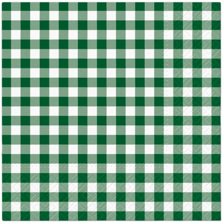 Zweilagige Servietten „Gingham Dark“ / „Karomuster“ 33 x 33 cm, 50 Stück