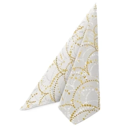 Premium-Airlaid-Servietten, „Festive Garland“, 1/4, 40 x 40 cm, 50 Stück