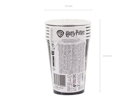 Pappbecher „Harry Potter – Wappen“, 250 ml, 6 Stk.