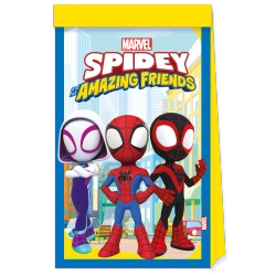 Papiertüten „Spidey“ 16 x 22 cm, 4 Stück