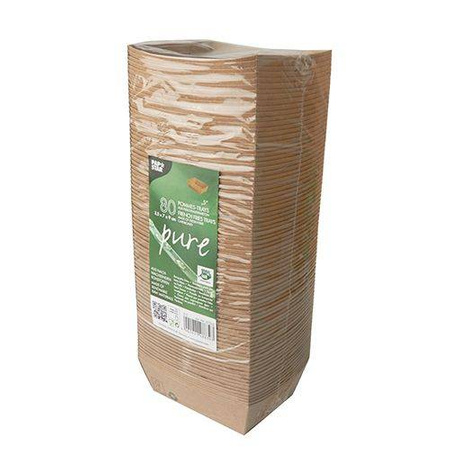 Tiefe Papierschale PURE 9 x 7 x 3,5 cm, 80 Stück