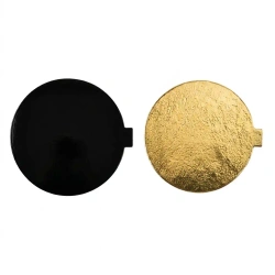 Dessertunterlage für Monoportionen, beidseitig gold‑schwarz, 10 cm, 200 Stk.