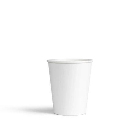 Weißer Papierbecher für Verkaufsautomaten, 180 ml, Durchmesser 70 mm, 50 Stück