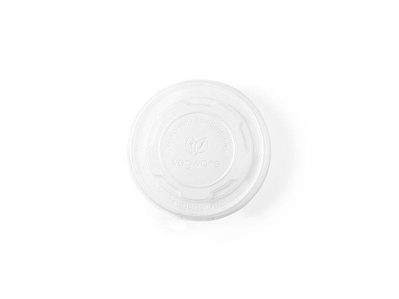 C-PLA-Deckel für Papierbehälter mit einem Durchmesser von 90 mm, 50 Stück