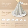 Premium-Airlaid-Servietten, „Festive Garland“, 1/4, 40 x 40 cm, 50 Stück