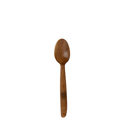 Löffel aus Holzfasern „REUSE“ WPC, dunkelbraun, 13 cm, 50 Stück