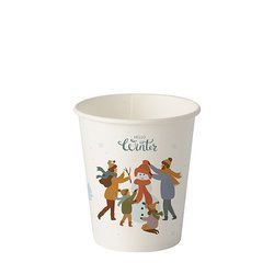 Papierbecher „Hello Winter“, 250 ml, Durchmesser 80 mm, 50 Stück