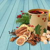 Kraftpapierbecher, Dispersionsbeschichtung, „Christmas“, 350 ml, Durchmesser 90 mm, 50 Stück
