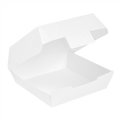 Thermobox für Burger, Weiß, Größe „L“, 14,2 x 13,7 x 6,1 cm, 50 Stück