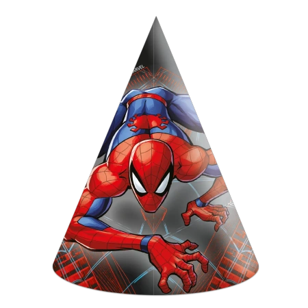 Papierhütchen „Spider-Man“, 6 Stück