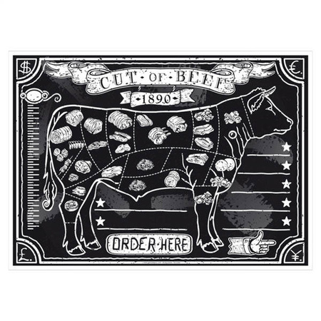 Papiertischsets „Steak House“, 31 x 43 cm, 500 Stück