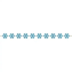 Weihnachtsgirlande aus Papier „Snowflakes“, 1,5 m, 1 Stück