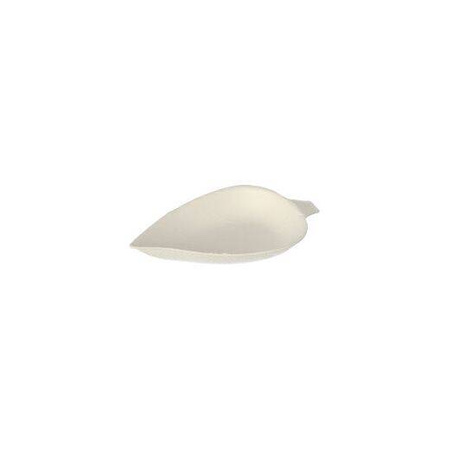 Zuckerrohr-Teller „Blatt“ 8 x 6 cm, 50 Stück
