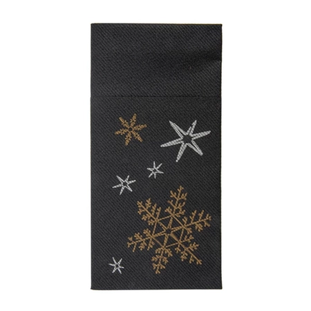 Premium Airlaid-Besteckhüllen „Christmas Night“, 40 x 40 cm, 50 Stück