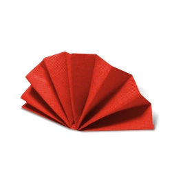 DekoStar-Servietten, rot, 38 x 38 cm, 50 Stück