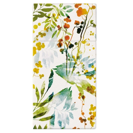 Premium Airlaid-Besteckhüllen, „Watercolor“, 40 x 40 cm, 25 Stück