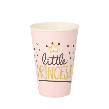 Papierbecher „Little Princess“, 200 ml, Durchmesser 70 mm, 10 Stück