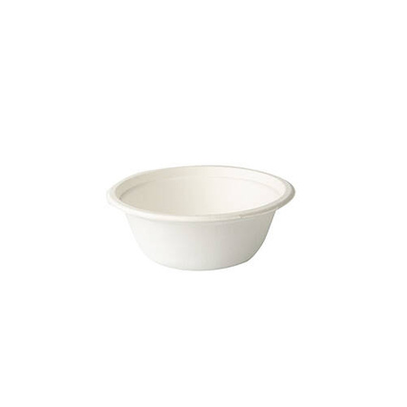 Schale aus Zuckerrohr, 350 ml, Durchmesser 13,5 cm, Höhe 4,3 cm, 50 Stück