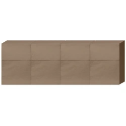 Einlagige Servietten aus Kraftpapier für Serviettenhalter, Clarina, 17 x 17 cm, 400 Stück