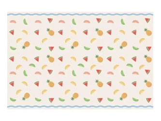 Cremefarbene Papiertischdecke, 120 x 180 cm, 1 Stück