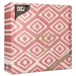 Servietten Royal Collection „Ethnic Look“ 1/4 3-lagig 40 x 40 cm, 50 Stück