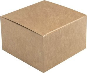 Burger-Box aus Kraftpapier, 14 x 14 x 9,5 cm, 100 Stück