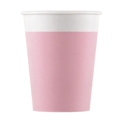 Papierbecher „Pink“ 200 ml, 8 Stück