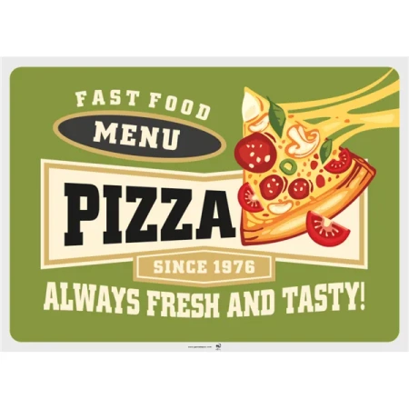 Papiertischsets „Vintage Pizza“, 31 x 43 cm, 4 x 500 Stück