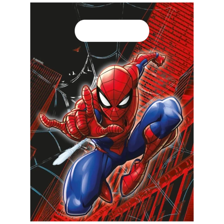 Papiertüten „Spider-Man“, 16 x 22 cm, 4 Stück