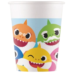 Papierbecher „Baby Shark“, 200 ml, 8 Stück
