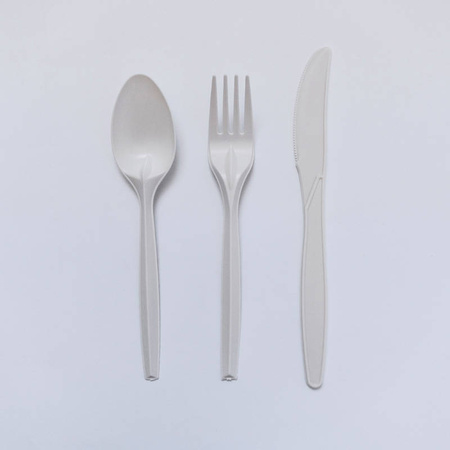 C-PLA-Messer, cremefarben, 19 cm, 100 Stück