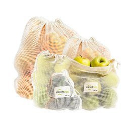 Frucht- und Gemüsesäckchen, großes Set (5 Stück)