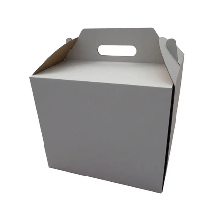 Konditoreibox mit Griff, 26 x 26 x 25 cm, 10 Stück