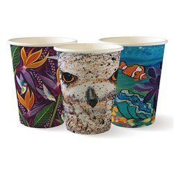 Papierbecher „Art Series“, 350 ml, Durchmesser 90 mm, 50 Stück