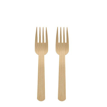 Bambusgabeln 14 cm PURE, 50 Stück