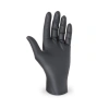 Unpuderte Nitrilhandschuhe, schwarz, in einer Schachtel, Größe „M“, 100 Stück