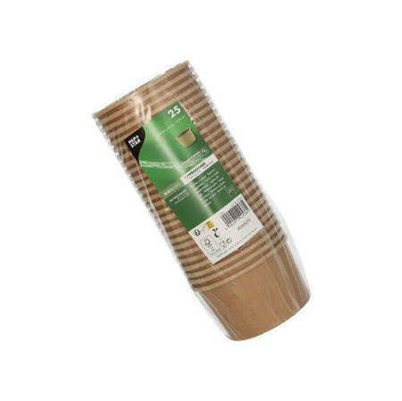 Papiersuppe-Becher, 230 ml, Durchmesser 98 mm, Höhe 6 cm, 25 Stück